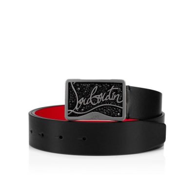 Cinturones Ricky Christian Louboutin Hombre - Negros - 3160739B142